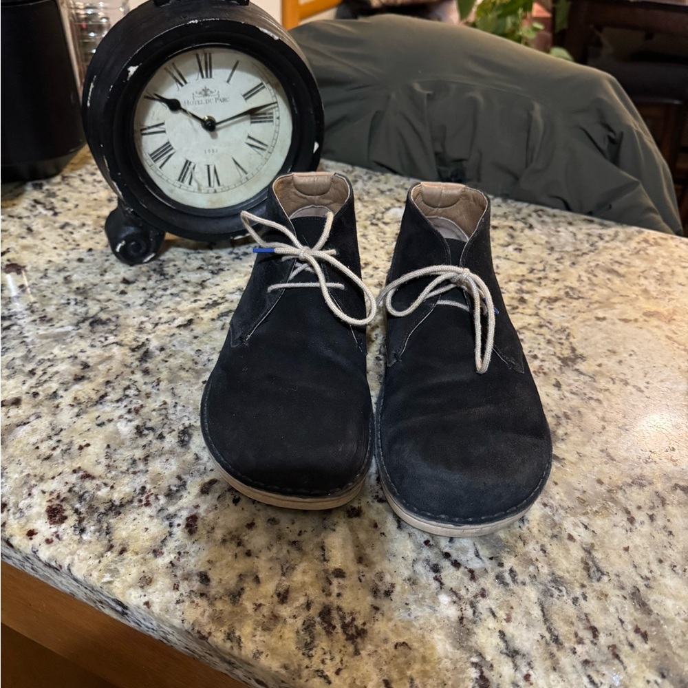 🥾BIRKENSTOCK Troy Men's Chukka Black Suede Men's Boots Size 42 (9.5)
